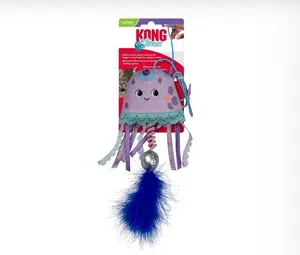 KONG Jellyfish Teaser Cat Toy – Interactive Play for Active Cats animal toy