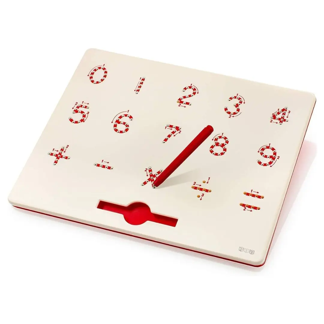 Play22USA Magnetic 0-9 Doodle Board for Numbers Learning with 133 Slots Erasable Includes a Pen STEM Educational Numbers Learning for Toddlers and 3 and Up