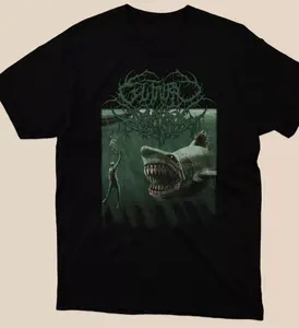 Guttural Slug - Megalodon Classic T-Shirt, 100% Cotton, Officially Licensed Shirt T Shirt Size S-6XL, All Colors, Gift for Women Men, Made In USA, US Size S-6XL, 100% cotton, Classic Fit, Unisex T-Shirt