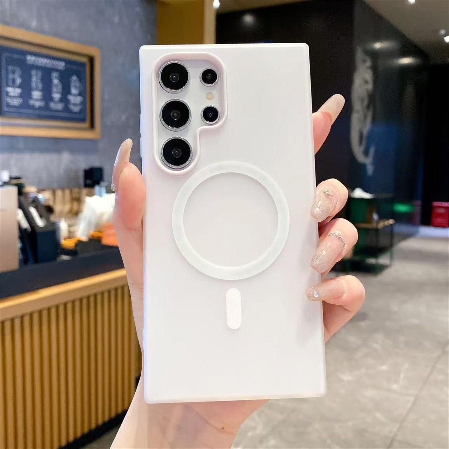 Candy color 2-in-1 phone case, supports Magsafe charging, frosted soft case shock-absorbing protective cover, suitable for Samsung S26 S25 S24 S23 S22 A56 A55 A54 A36 A35 A26 A25 A17 A16 A15 & iPhone case.A195, Smartphone, Handheld, Cellphone