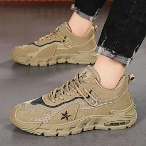 2026 New Men'S Spring Outdoor Sports Shoes Non-Slip Wear-Resistant Breathable Work Trendy Shoesaa
