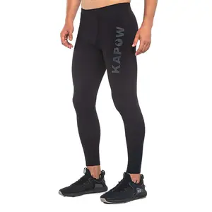 Kapow Meggings Striker Compression-X Men’s Leggings | High-Compression Activewear with Hidden Card Pocket Sporty Skinny Bottoms