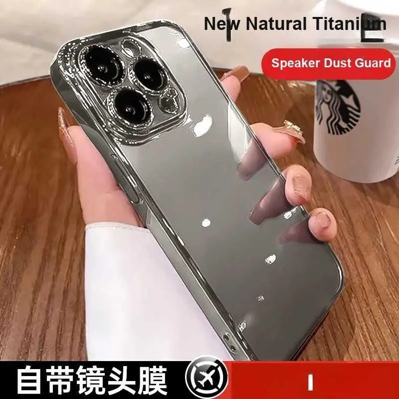 For iPhone 17 Pro Phone Case Clear Electroplated TPU Lens Protector For iPhone 16 Full Coverage For iPhone XR Protective Cover HNU40