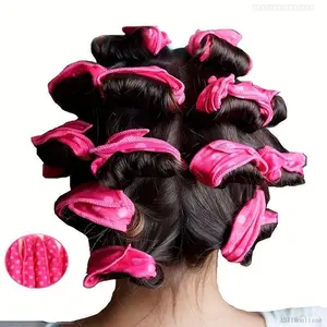 Flexible Soft Heatless Hair Curler, 10pcs/set Sleeping Hair Curler, Heatless Curling Set, Natural Curl Sleeping Diy Sponge Hair Styling Tools, Heatless Curlers, Heatless Styling Kit, Sponge Hair Rollers, Curling Wand SetFFSummitSupply7AB11Monlisse