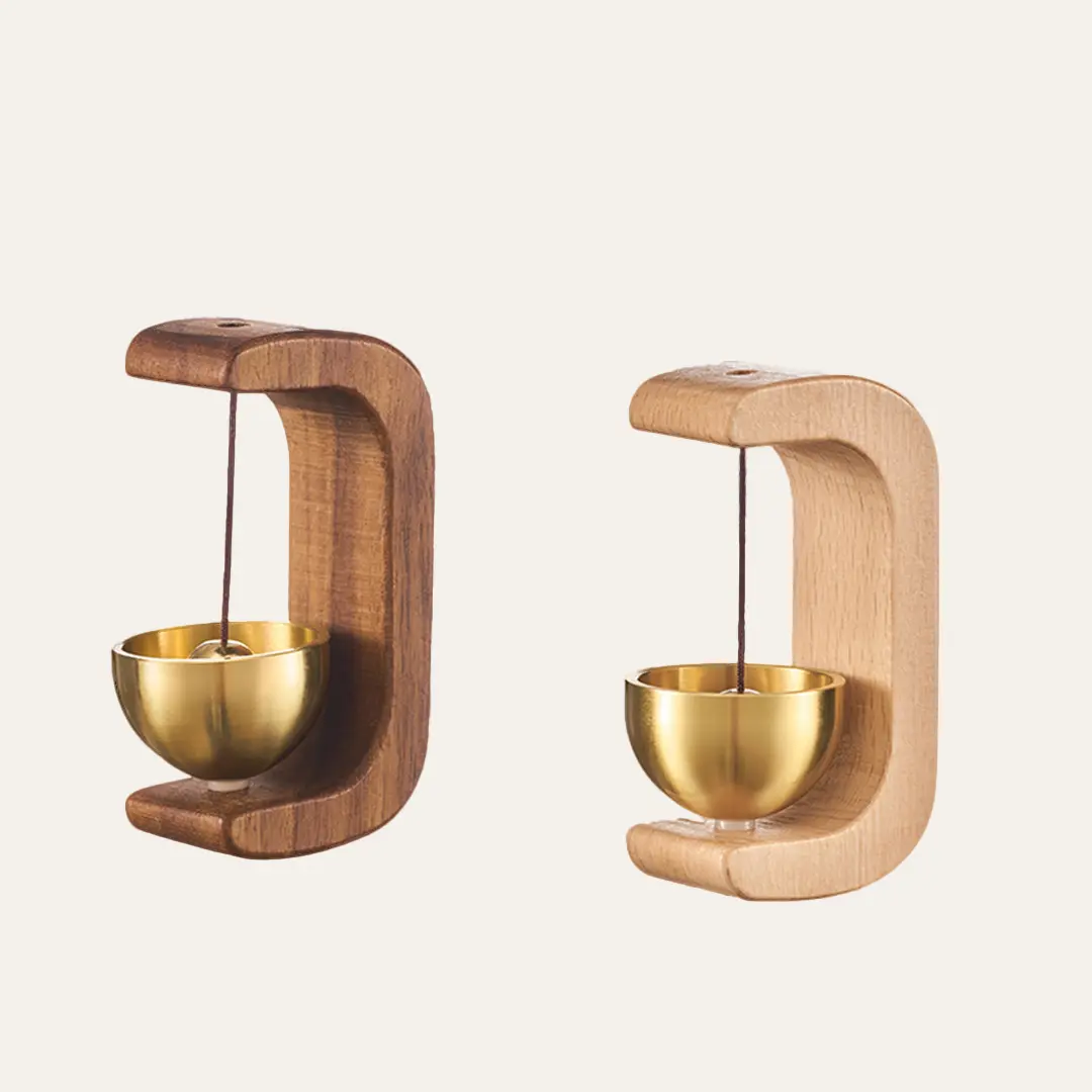 Magnetic Wooden Wind Chimes, Hanging Home Decor for Indoor-Outdoor Spaces.2pcs pack / one of each color