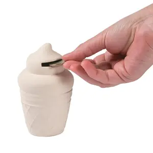 DIY Ceramic Ice Cream Cone Banks - 12 Pc.