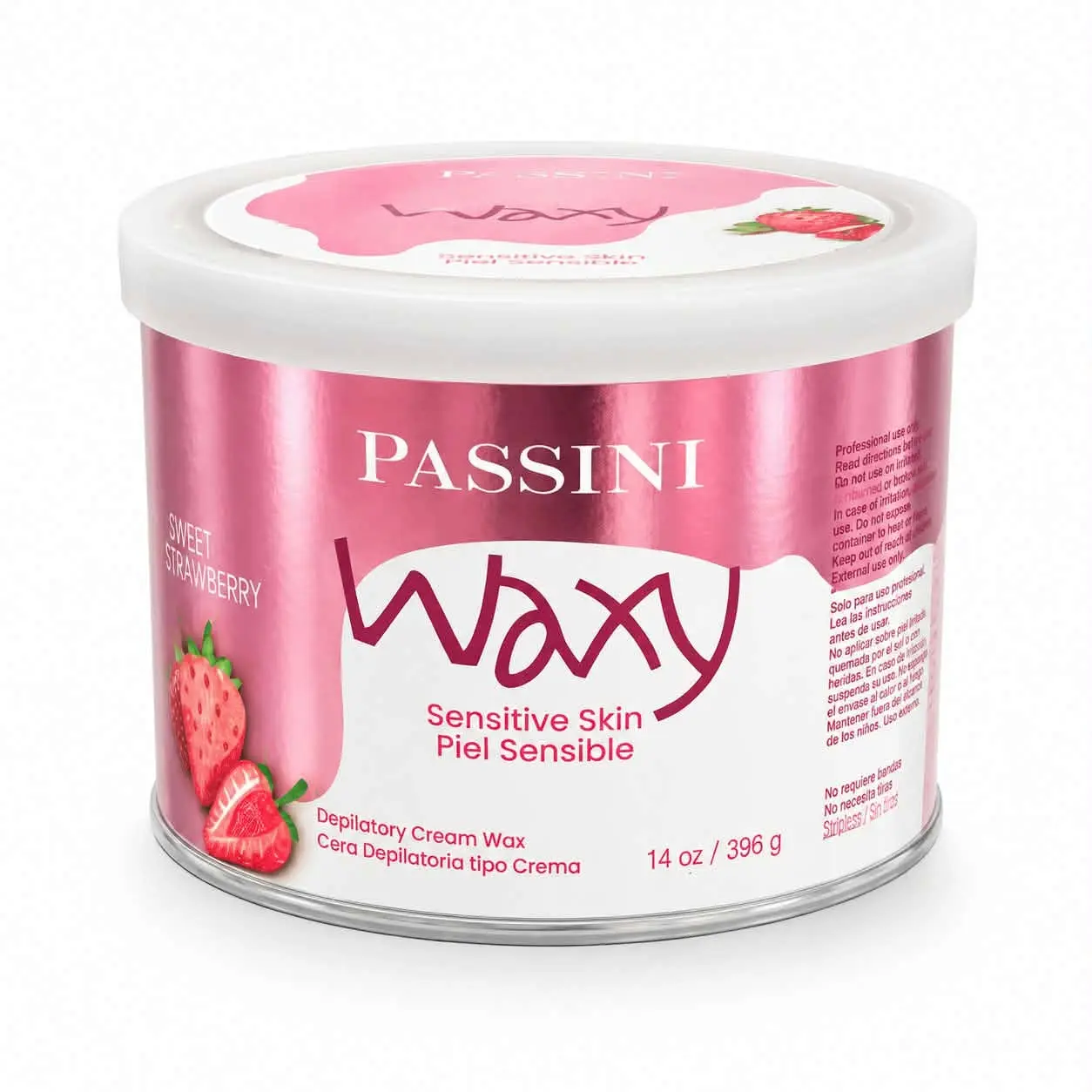 Passini Wax Sensitive Skin, Strawberry-Scented 14oz, Depilatory Wax, Body Wax