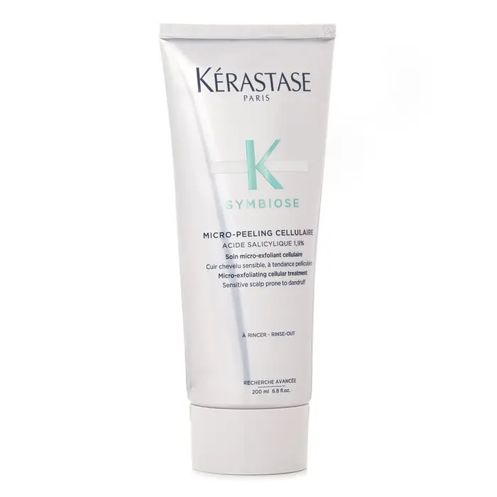 Kerastase Symbiose Micro-Exfoliating Cellular Treatment with Powder, Gel, Salicylic Acid, Apricot Extract & Argan Oil, 200ml/6.8oz, Menthol