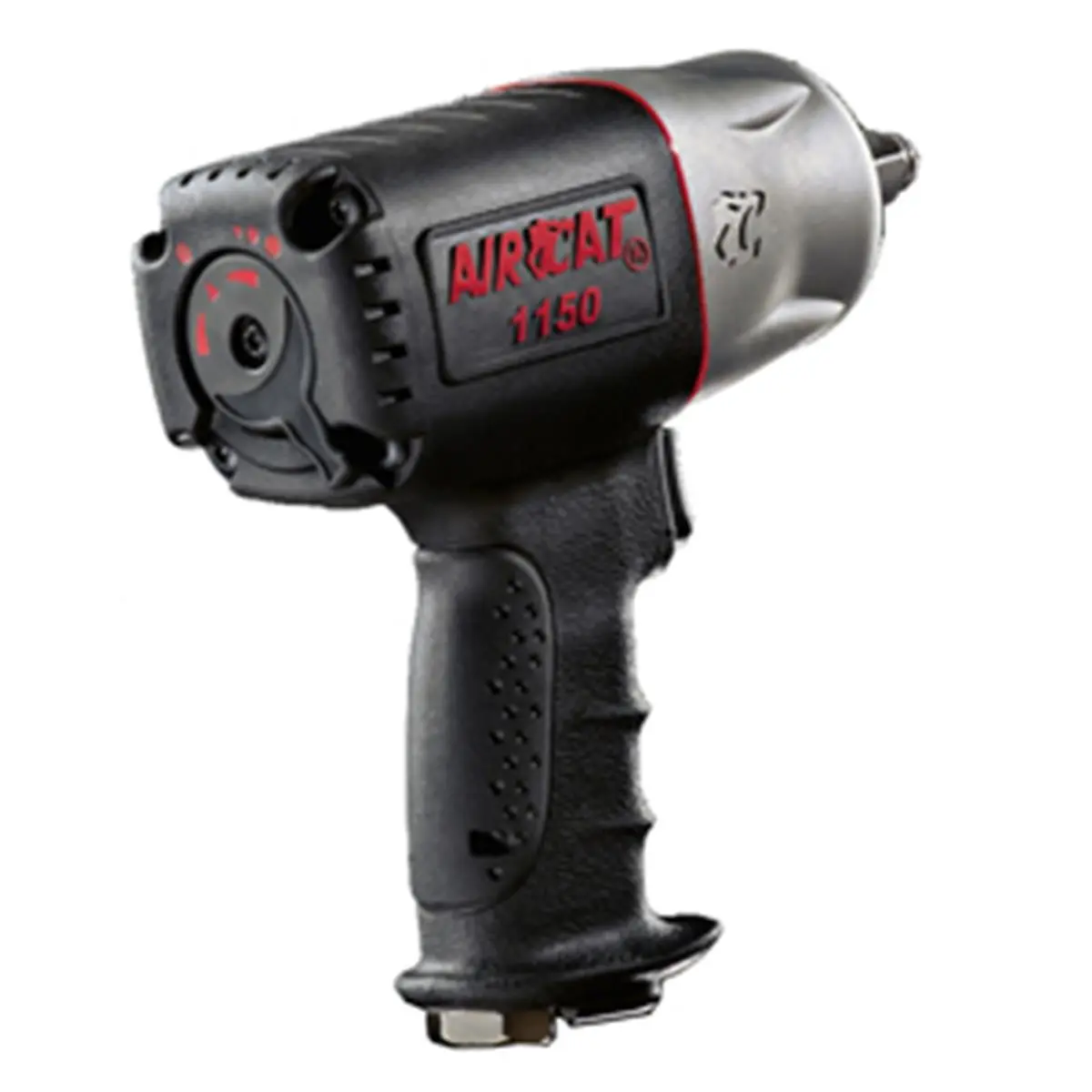 Aircat 0.5 In. Pneumatic Twin Hammer Mechanism Impact Tool - 15% Larger Rotor, Xtreme Torque Output, Flip Lever for Easy Operation, Ergonomic Handle Reduces Operator Fatigue, Faster Blows Per Minute, Creates Xtreme Torque Output