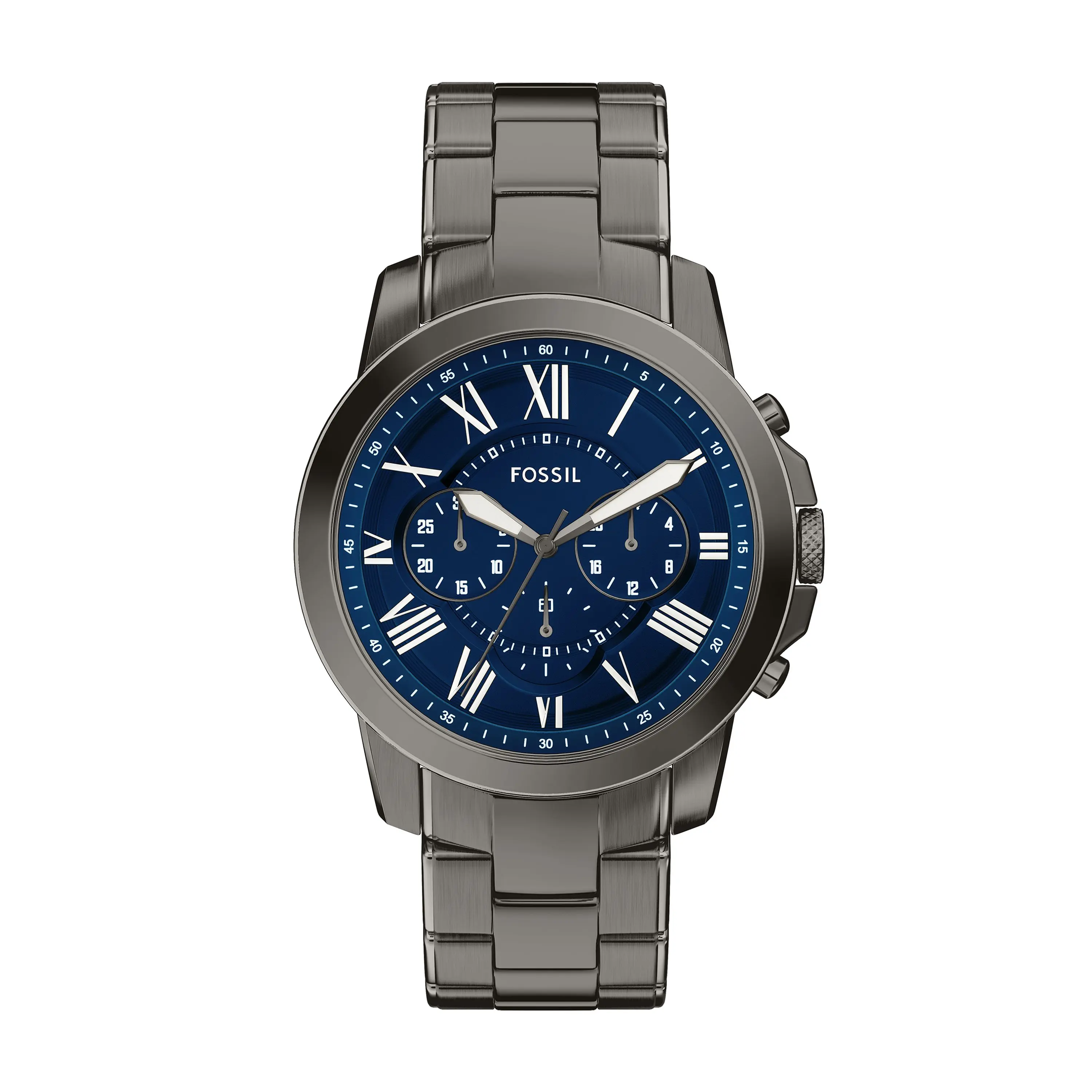 Fossil Men's Grant Chronograph Gunmetal Stainless Steel Watch