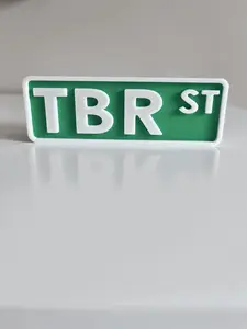 TBR Sign - 3D Printed Bookshelf Decoration - Colorful TBR Sign For Your Bookshelf Signage Acrylic Plaque Sign