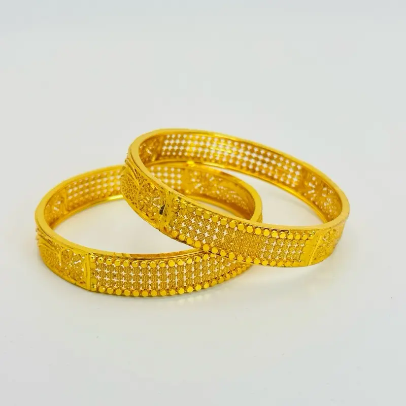 Gold plated bala/bangles/chura in size 2/4, 2/6, comes in set of 2
