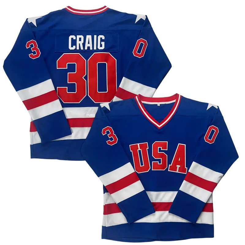 Maillot De Hockey Vintage UMEN Années 90, Noir Rouge Blanc, Taille L, Motif USA