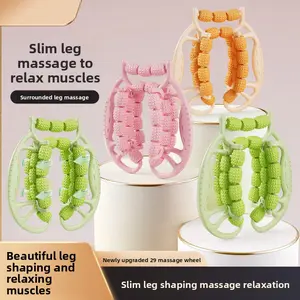 29-wheel roller calf muscle relaxation leg massager, leg massage ring, circular leg clamp, yoga wheel leg massager