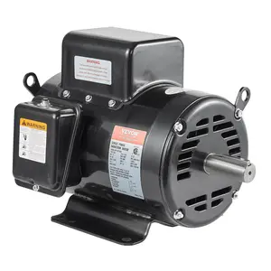 【Summervibes】VEVOR 7.5HP Air Compressor Motor,  230V 31.6 Amps Electric Motor, 3450RPM 184T Frame, 1-1/8" Keyed Shaft, 2.75" Shaft Length for Air Compressors, Single Phase, CCW/CCW (Factory Setting is CCW)