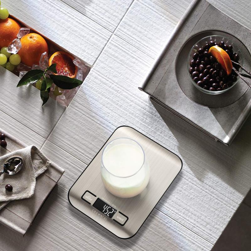 Digital Kitchen Scale: 11lb, Perfect Precision in a Compact Design (Get it in 1-5 Business days) Measuring Stainless
