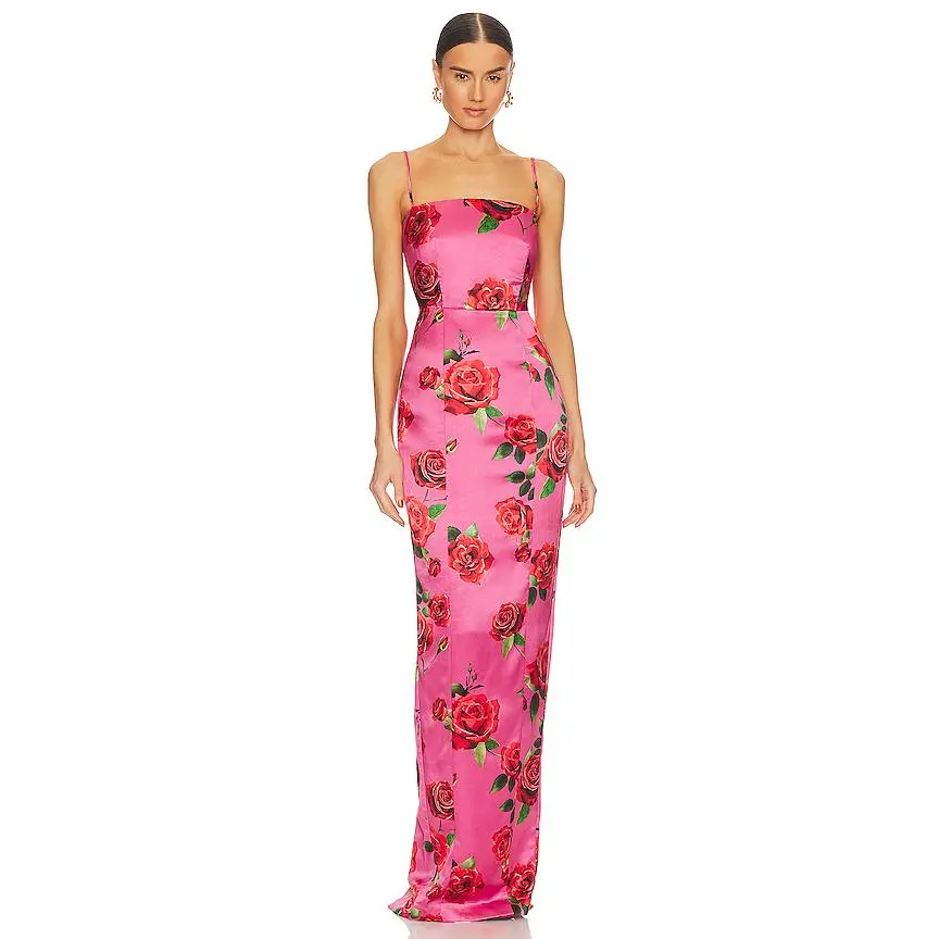 red corset lace dress Urszula Red Floral Lace Corset Maxi Dress, S / Red