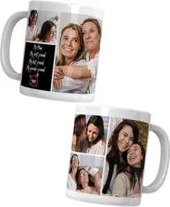 Custom Mug with Photo Text for Best Friend Sister Mom Boyfriend, Personalized Mug with Picture, 11oz 15oz Coffee Mug with Picture Customized, Ideal Mug Gift, Cute Coffee Mugs for Women Best Friends