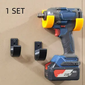 Plastic Wall-Mounted Electric Screwdriver Organizer, Industrial Style, Ideal for Garage Storage, Holds Electric Screwdrivers and Impact Wrenches, Garage Tool Organizer Wall Mount