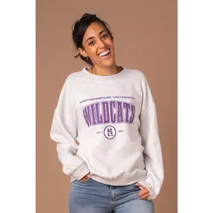 Northwestern University Vintage Oversized Crew Neck