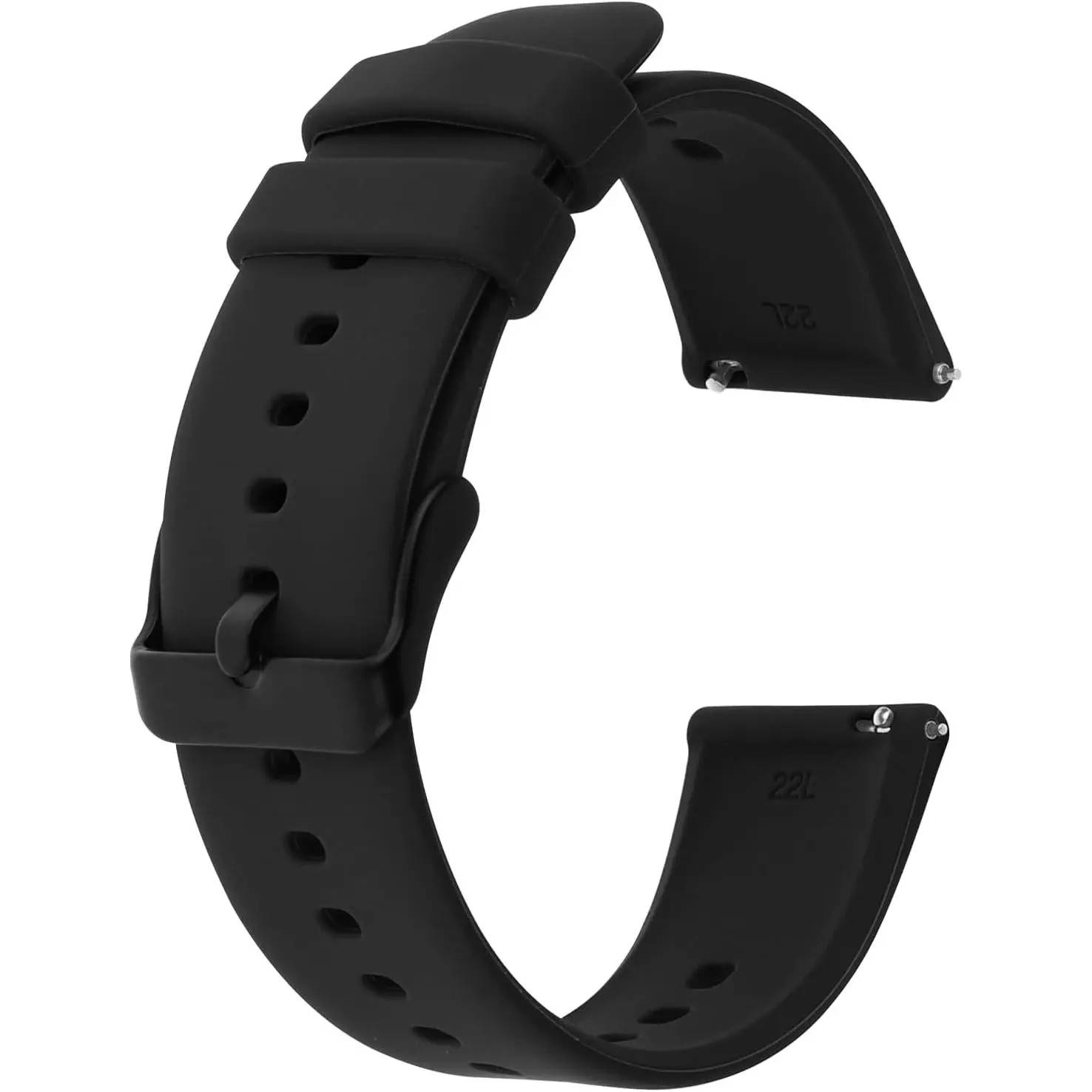 Watch Bands, Quick Release  Rubber Replacement Straps with  Plated Stainless Steel Buckle Compatible with  Watch  Watch for Men