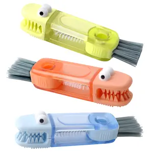 4-in-1 Cup Lid Gap Cleaning Brush Set - Multifunctional Bottle Cleaner with Silicone Cup Lid Gap Cleaner & Home Kitchen Crevice Cleaning Tools - 3 Pack Multicolored Brushes for Easy Cleaning Multipurpose Bottle Brush Set Lid Gap Cleaning Set