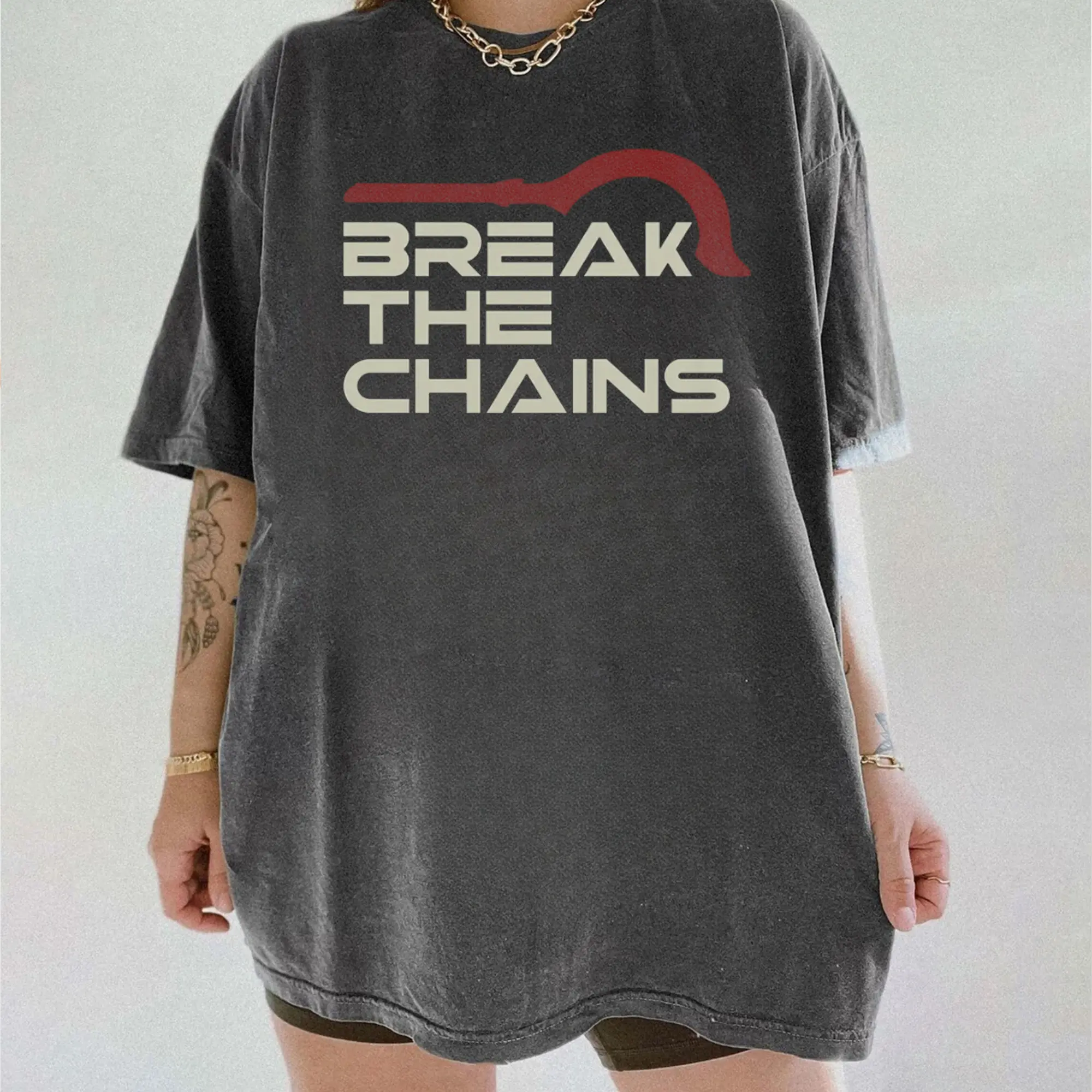 Break The Chains Red Rising T-Shirt, Red Rising Howlers Tee Gift For Book Lover Cotton Casual Tee, Gift For Women, Gift For Man
