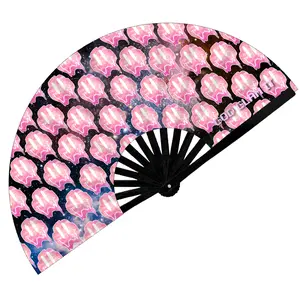 Drippy Yet Trippy EDM Rave Clack Folding Hand Fan - God Glam It fan  clackers