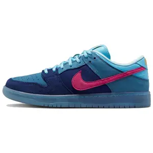 Nike x Run The Jewels Dunk SB Low-Top Skate Shoes for Men and Women – Blue Leather, Comfortable Verifiable, with credentials and supporting global authentication