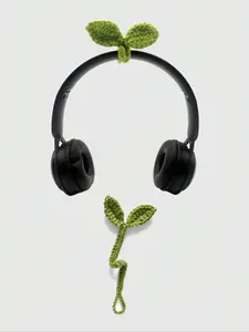 Cute Crochet Grass Design Keychain, Handmade Knitting Keychain for Women & Men, Fashion Accessories for Daily Use, Floral Pattern Keychain, Trendy Cute Keychain, Keychain For Bags