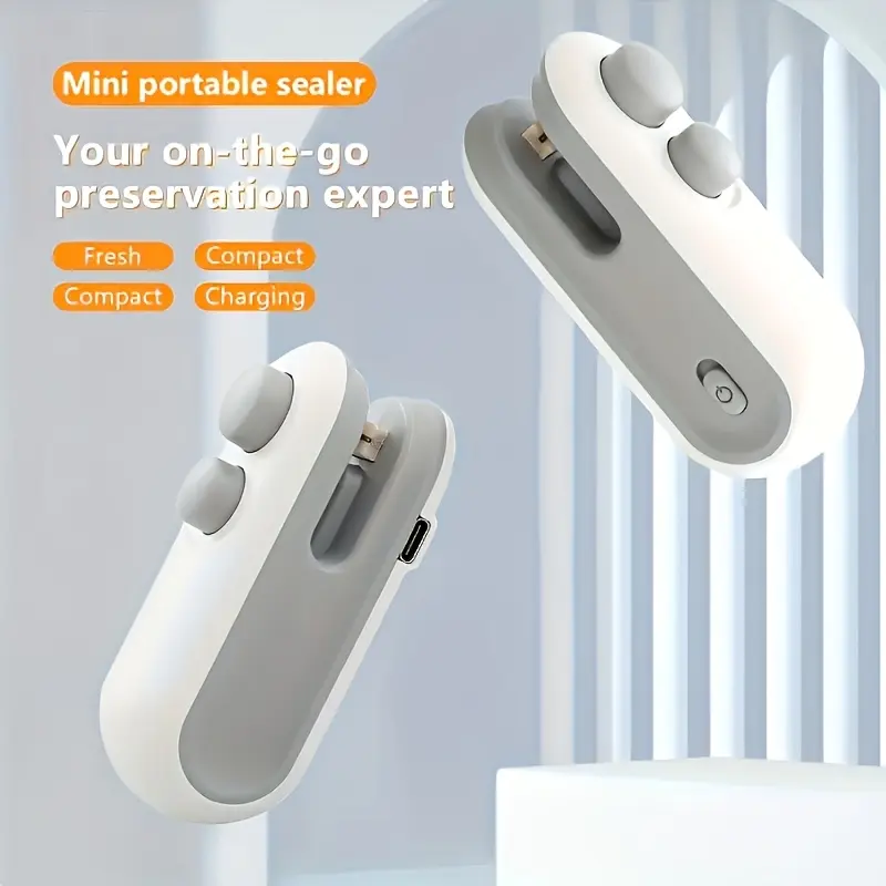 Mini Snack Bag Resealer – Portable Heat Sealer for Chips & Food Bags | Keeps Food Fresh | Compact Handheld Kitchen Tool