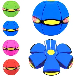 Folding Flying Orb Ball – Features Three Lights, Transforms into a Flying Disc, Boomerang Spinner Toy for Kids, Magic Hover Ball for Outdoor Games, Interactive Flying Toy for Backyard Fun, Thanksgiving & Birthday Gift for Boys and Girls