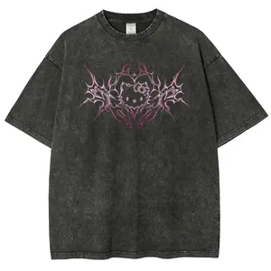 Y2K Pink Tribal Kitty Graphic Cat Vintage Tee 90s Graphic Tees Men's t Shirts Graphic Tee t Shirts Funny Graphic Tee Good Graphic Tees Men's Graphic Tees Streetwear Outfits Men Vacation Outfits Oversized Tshirt Men
