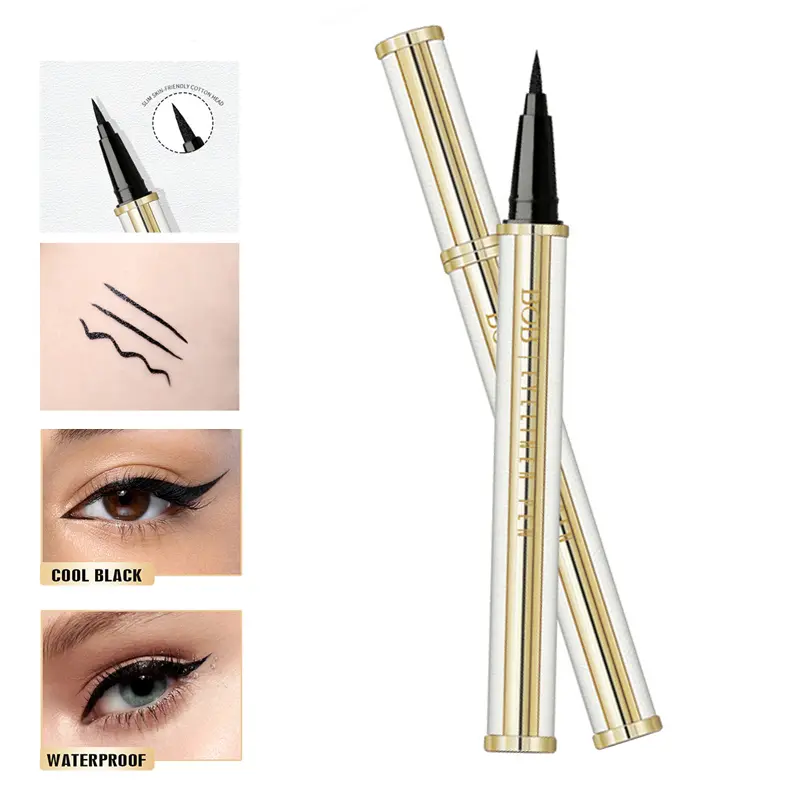 Waterproof Eyeliner Pen - Long Lasting Smudge Proof Liquid Eyeliner with Smooth Felt Tip, Easy Glide Quick Dry Eye Makeup Tool for Everyday Eye Looks