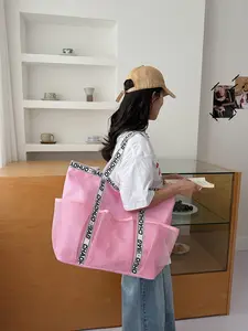 Women's Large Capacity Dry Wet Separated Multi-Pocket Mesh Vacation Bag, Swimwear Bath Gym Travel Storage Beach Bag