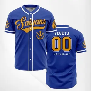 Saiyan Vegeta V2 Dragon Ball Z Anime Baseball Jerseys | Cool Summer Anime Vibes for Men & Fans