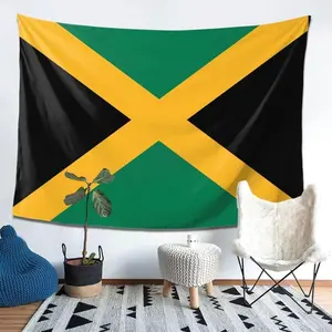 Tapestry  Tapestry Jamaica Flag Wall Hanging Tapestry 60x40 Inch Jamaica Flags Wall Hanging Tapestry for Bedroom Living Room Dorm summerwins Decoration Home Goods