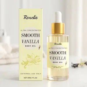 Roxelis Vanilla Smooth Cream Body Oil, Gentle Moisturizing Long-Lasting Scent, Sweet Girl Atmosphere, Natural Fragrance Body Oil, Hydrating Skin Care