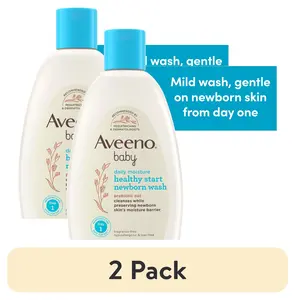 (2 Pack) Aveeno Baby Healthy Start Nourishing Newborn Baby Body Wash, 8 Fl. Oz Johnson & Johnson
