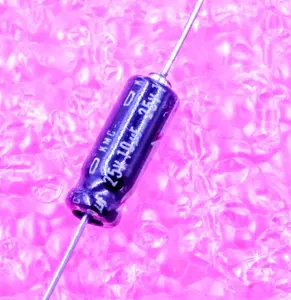 10uF 25V, Axial Electrolytic Capacitor, Polarized, 85C, Tolerance ±20%