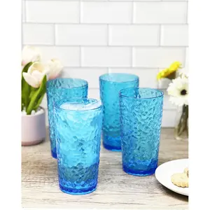 LeadingWare   Acrylic set of 4 - Clear 19 oz HB tumblers, Indoor, Drinkware Sets