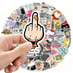 130PCS Funny Sarcastic Meme Stickers Pack, Snarky Bold Humor Waterproof Vinyl Stickers for Notebook Tumbler Cup Tablet Mobile Device Bumper Folding Chair, Trendy Snarky Saying Decals