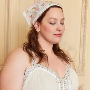 GUNNE SAX for ModCloth Hayley Handkerchief Headpiece 100% Cotton - Mia Bouquet Floral Print