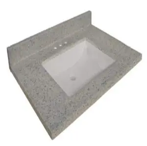 New Moonscape Grey 31 x 22 in. 3-Hole 1-Bowl Cultured Marble for GVA2421RGO Vanity by Design House