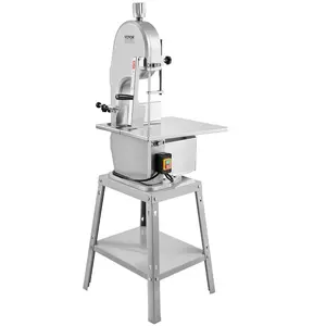 VEVOR Commercial Electric Meat Bandsaw, 650W Stainless Steel Countertop Bone Sawing Machine, Workbeach 12.4x 18.1, 4.33 Inch Max Cutting Thickness, Frozen Meat Cutter for Rib Pork BeefVEVOR Super Brand Day