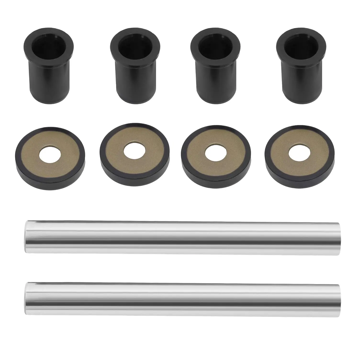 KQQIO Front Upper A Arm Bushing Complete Kit with Sealing Washers, Compatible with 2005-2017 Honda Foreman 500 TRX500 Series Left & Right Control Arms