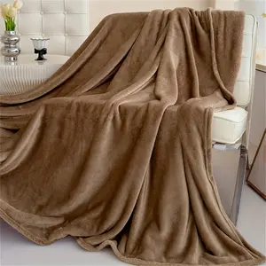 One solid color, thin, plush blanket for summer, multi-functional blanket, nap blanket, suitable for sofas, offices, beds, and makes a great gift.