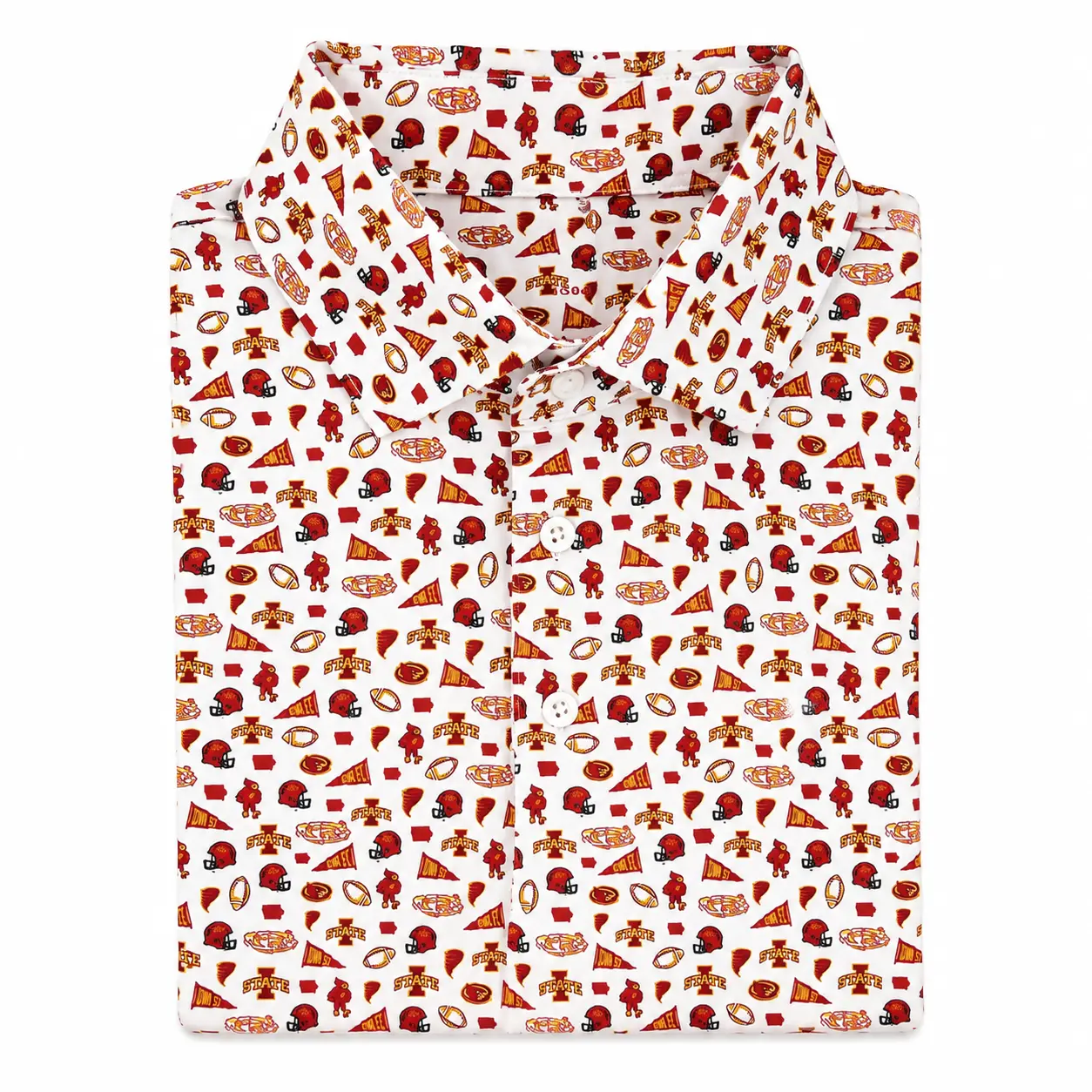 The Iowa State Game day Short Sleeves Polo Shirt