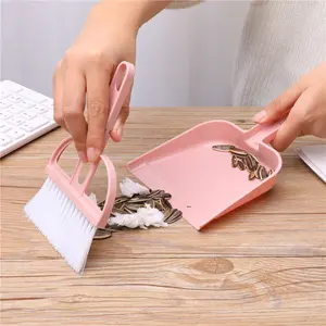 No More Annoying Crumbs On Your Desk! Pink Mini Dustpan Brush Set, Small Broom Cleaner, for Keyboard Car Interior Desktop, Essential Tiny Cleaning Gadget for Home Office
