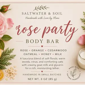 Rose Party Body Bar (2 bars)